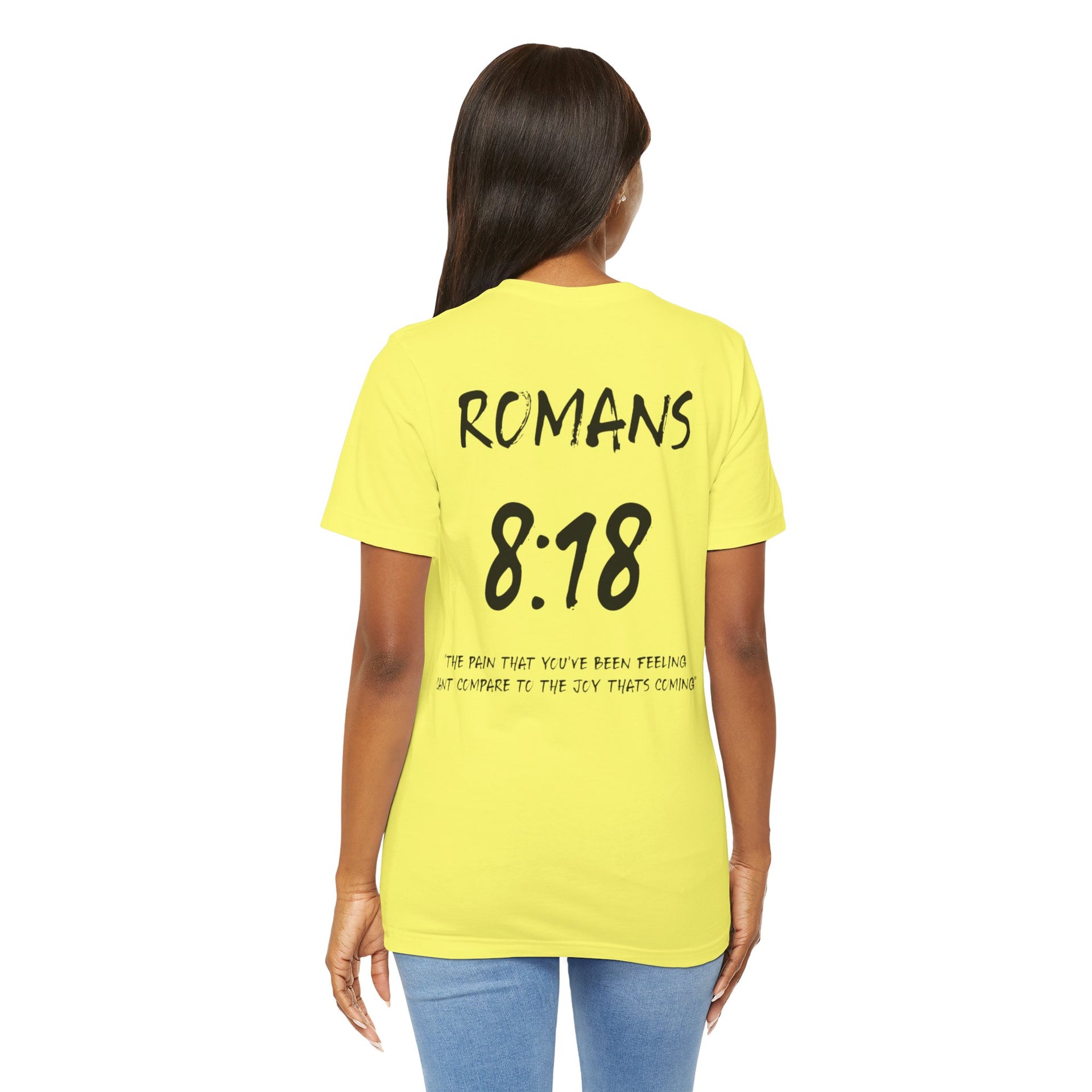 Romans 8:18 Inspirational Bible Verse Tee-Dark Letters