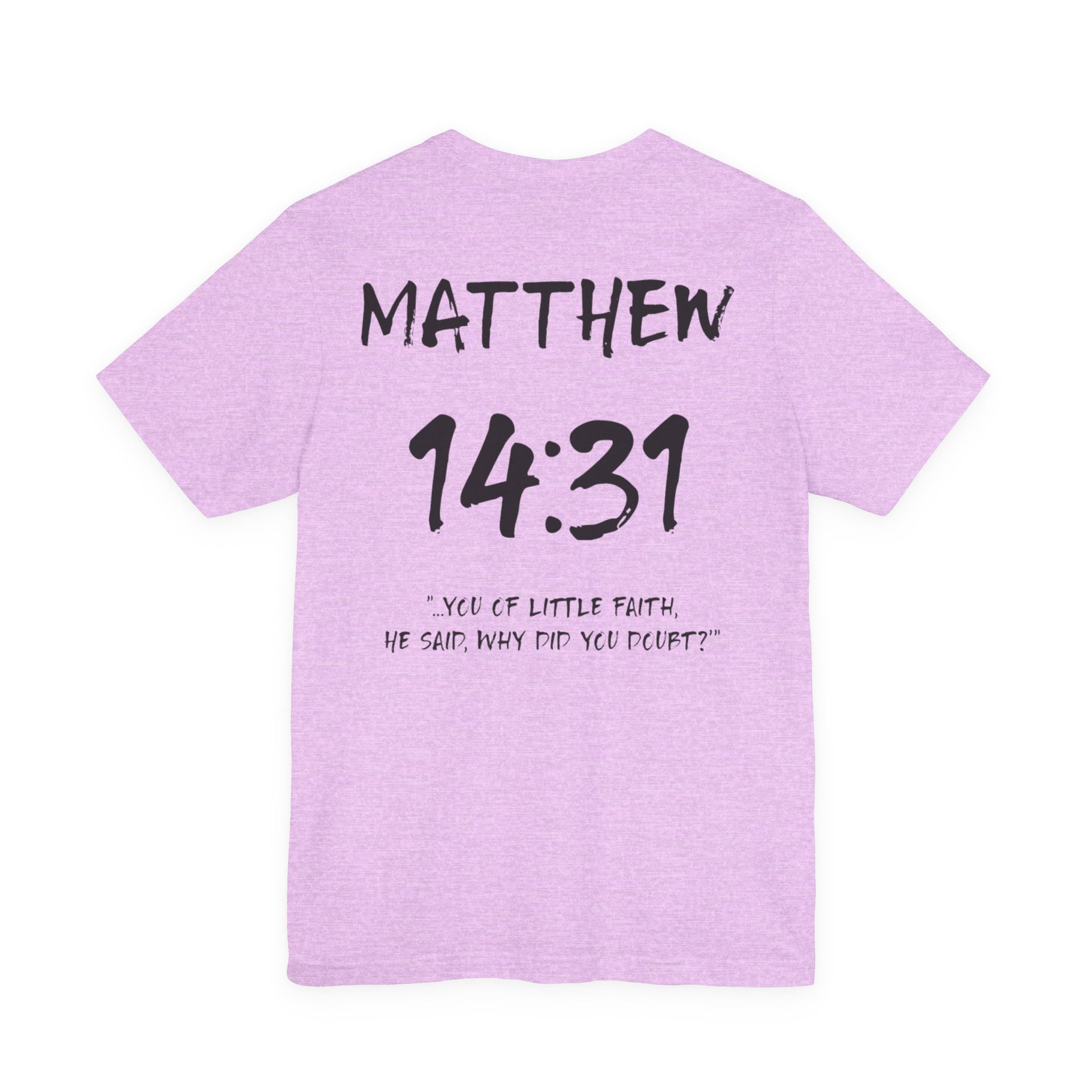 Romans 14:31 Inspirational Bible Verse Tee-Dark Letters