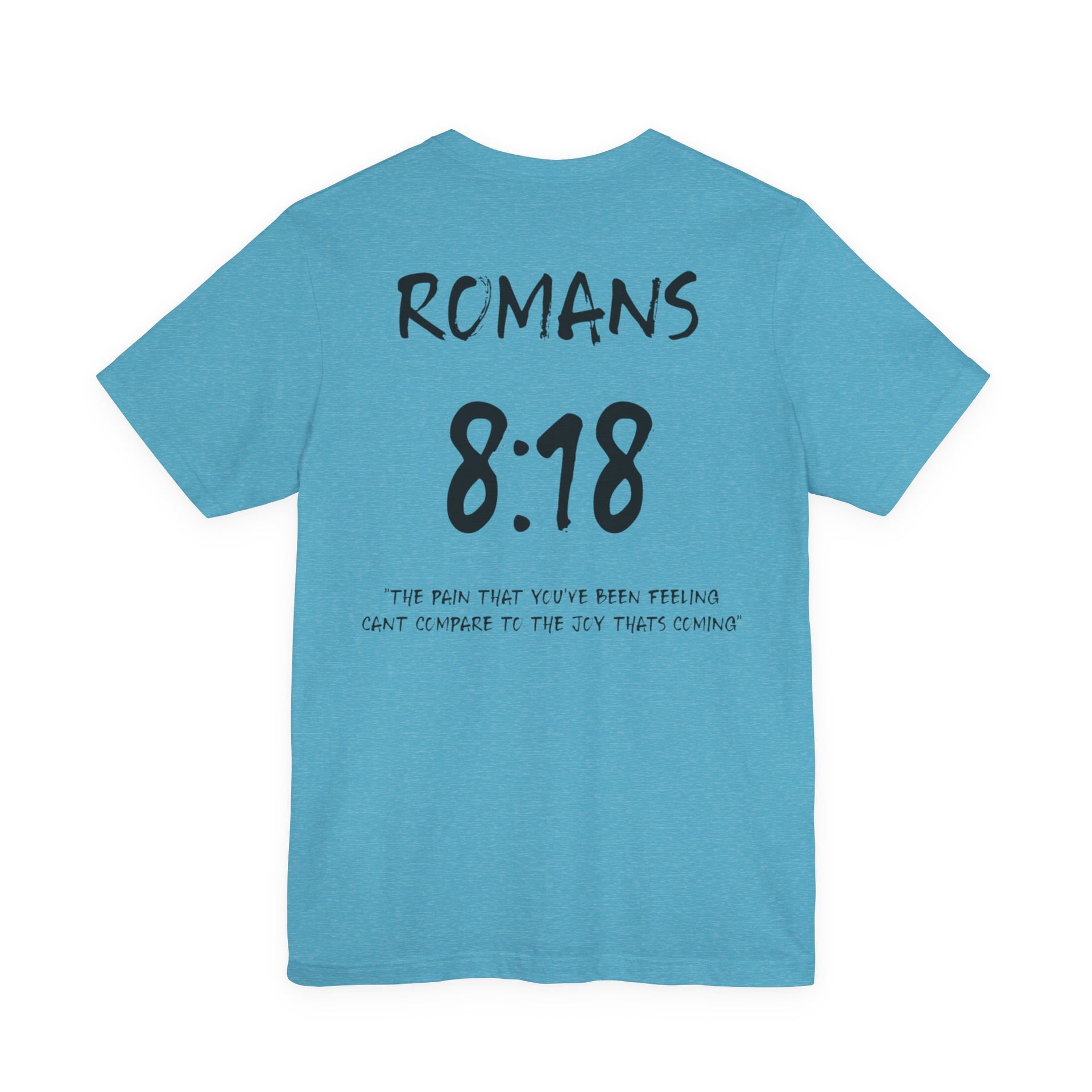 Romans 8:18 Inspirational Bible Verse Tee-Dark Letters