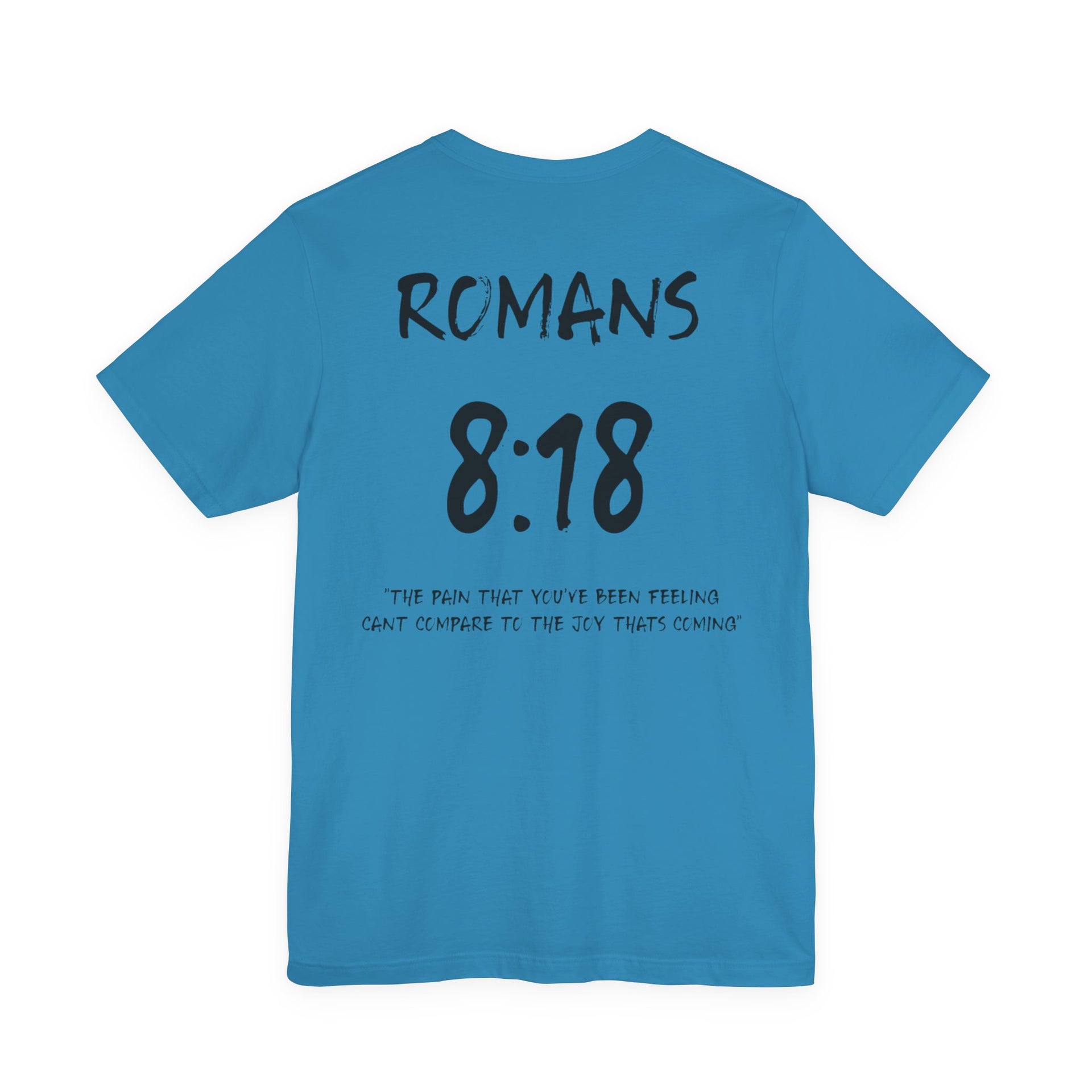 Romans 8:18 Inspirational Bible Verse Tee-Dark Letters