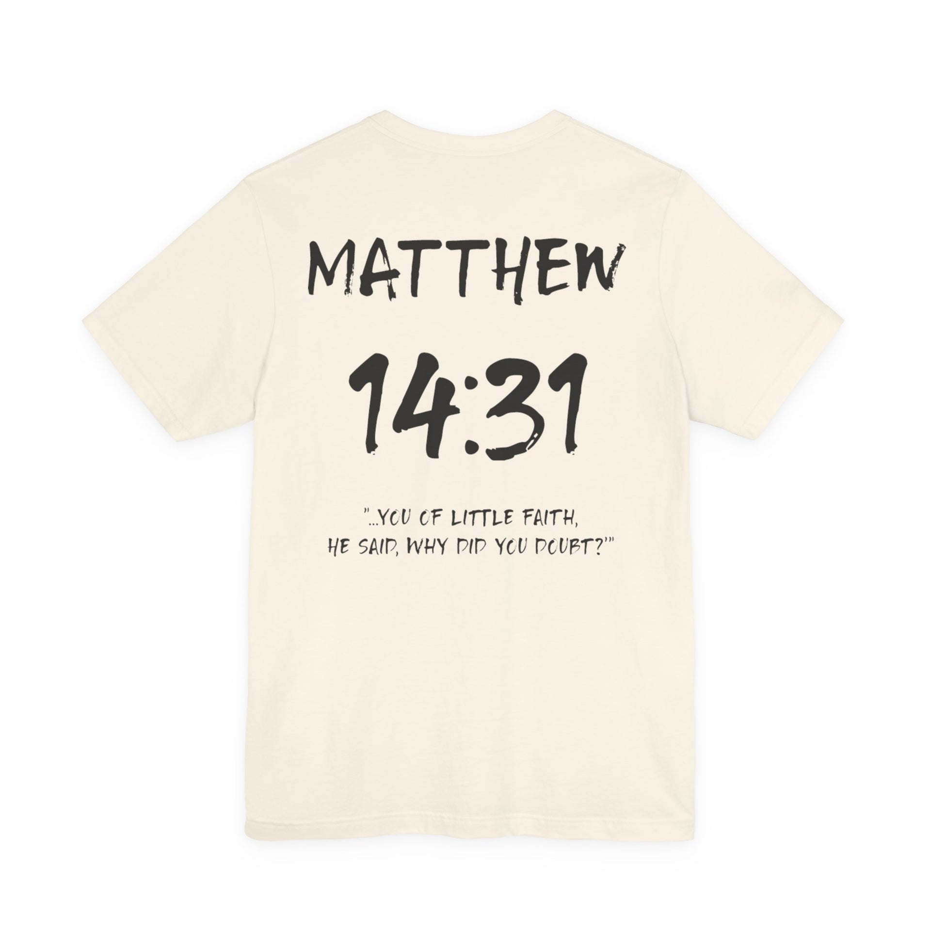 Romans 14:31 Inspirational Bible Verse Tee-Dark Letters
