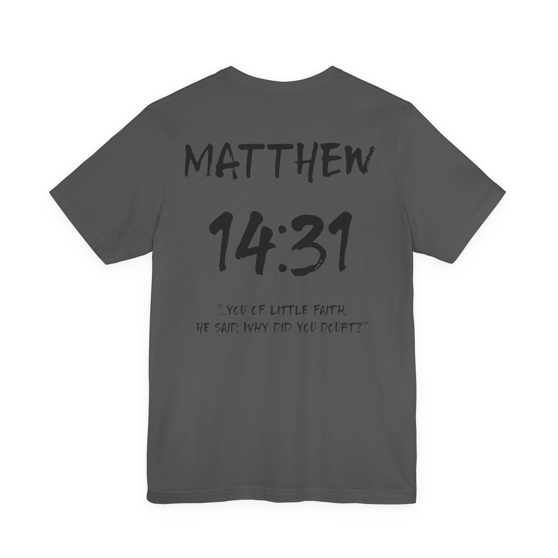 Romans 14:31 Inspirational Bible Verse Tee-Dark Letters