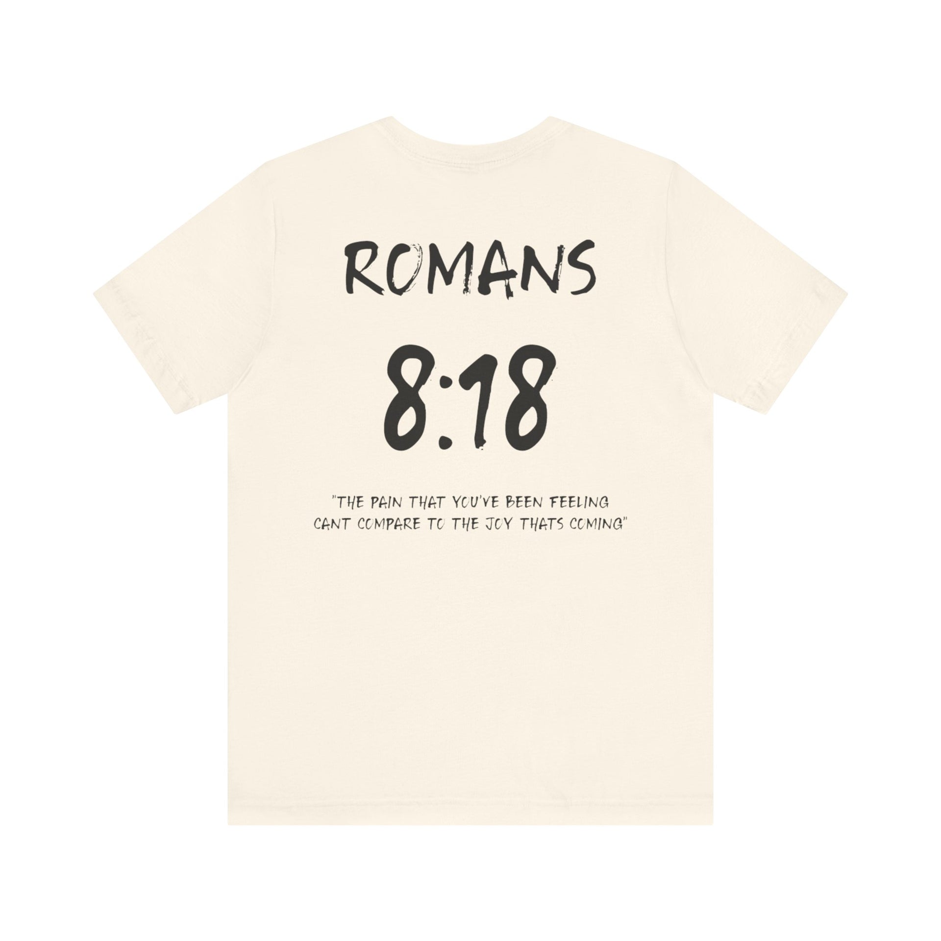 Romans 8:18 Inspirational Bible Verse Tee-Dark Letters