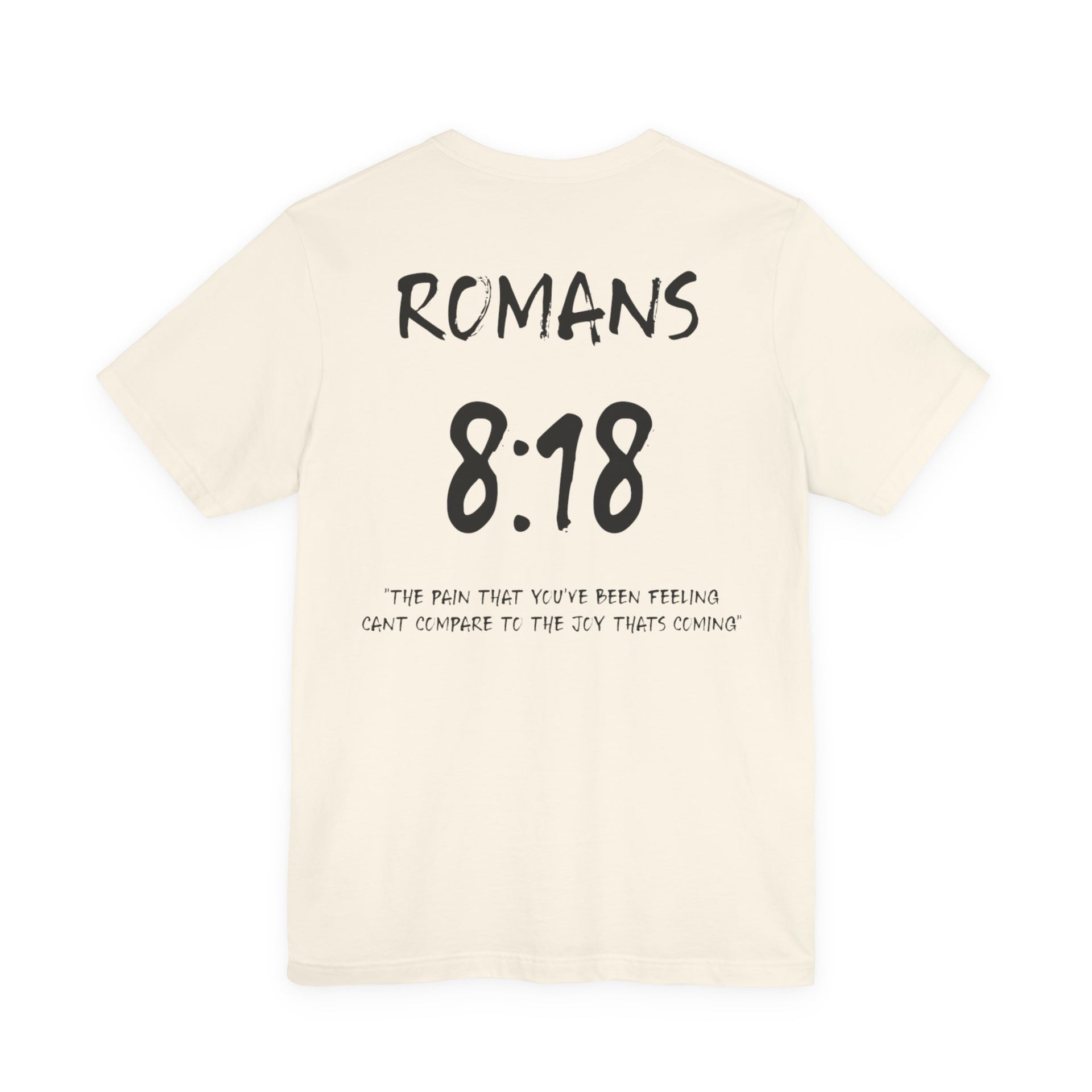 Romans 8:18 Inspirational Bible Verse Tee-Dark Letters