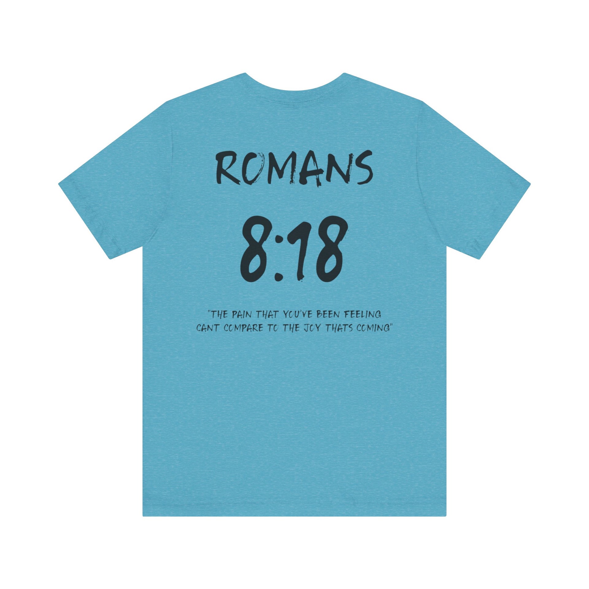 Romans 8:18 Inspirational Bible Verse Tee-Dark Letters