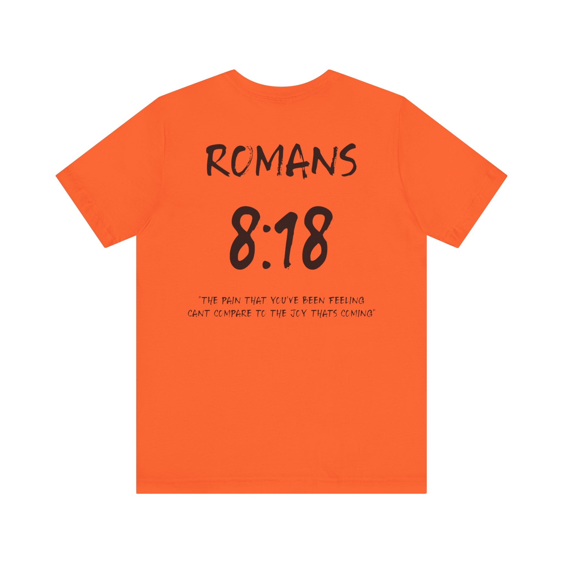 Romans 8:18 Inspirational Bible Verse Tee-Dark Letters
