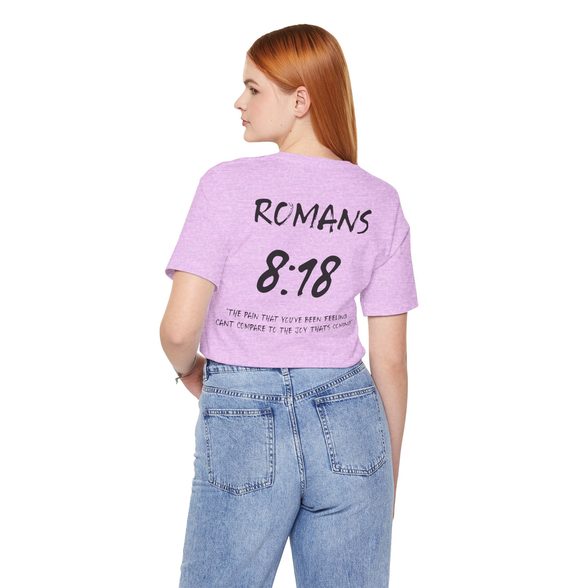 Black Letters-Romans 8:18 "The Pain you've been feeling" Inspirational Bible Verse Unisex T-Shirt