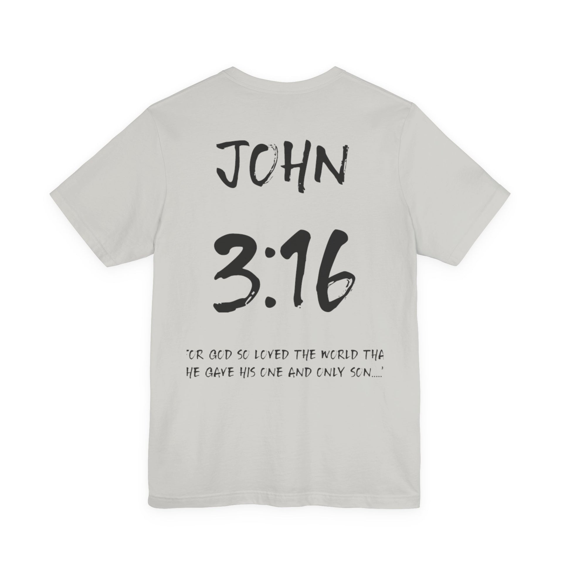 John 3:16 Inspirational Bible Verse T-Shirt-Dark Letters