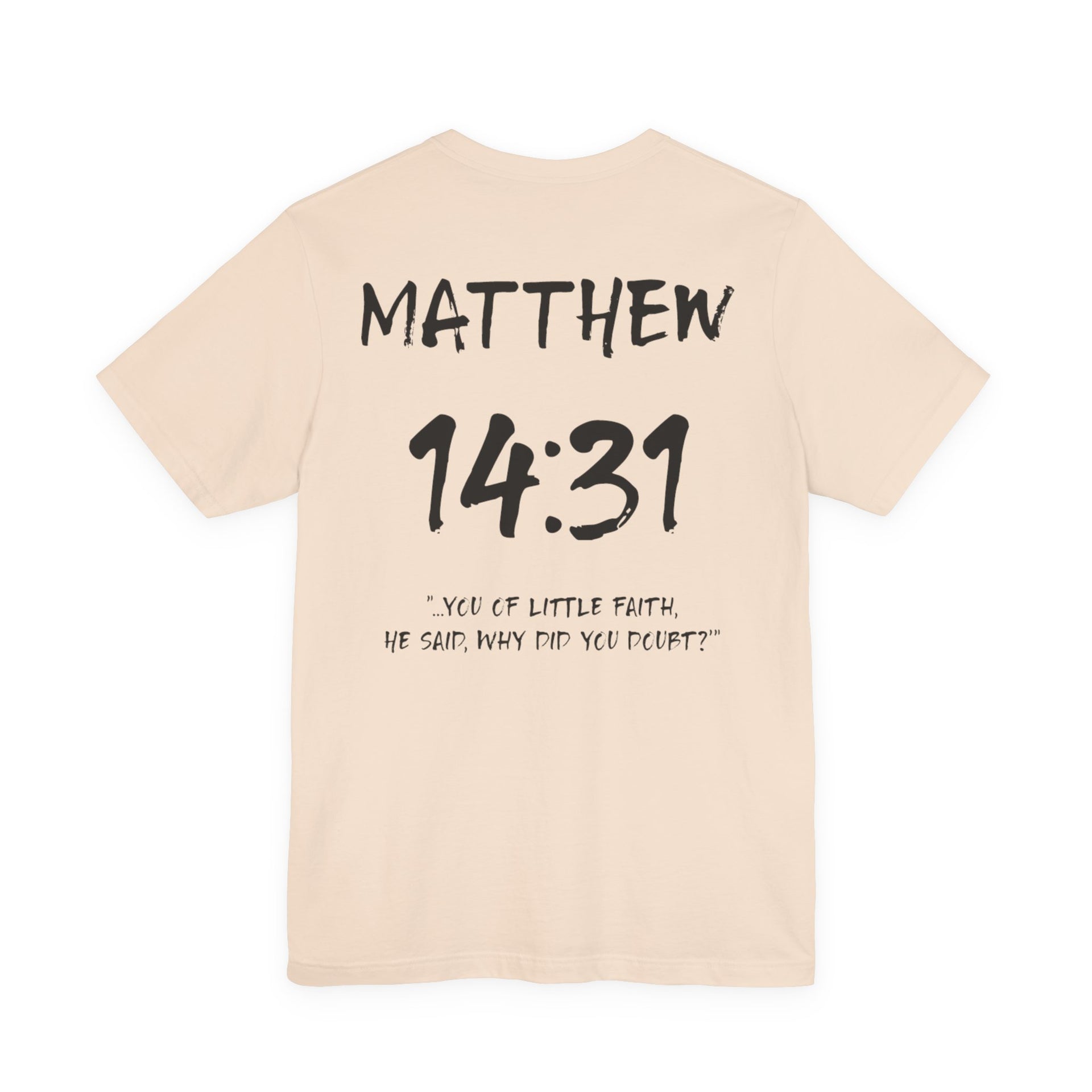 Romans 14:31 Inspirational Bible Verse Tee-Dark Letters