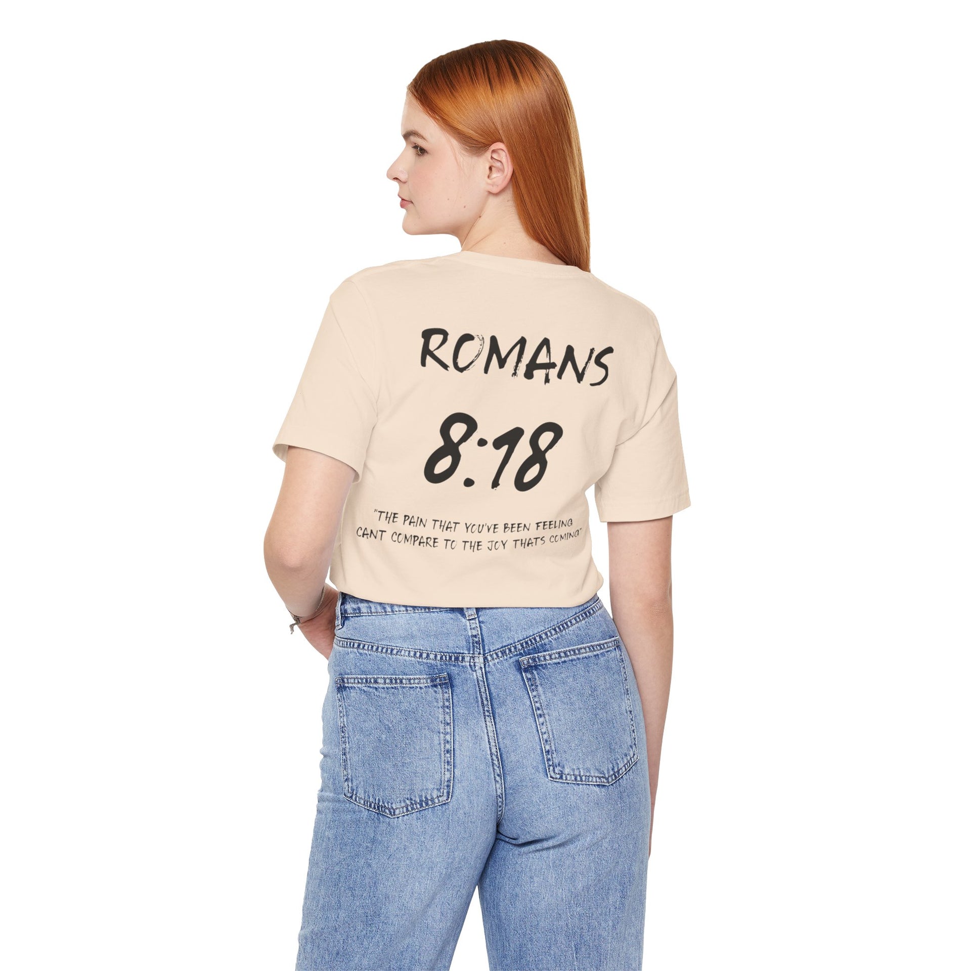 Black Letters-Romans 8:18 "The Pain you've been feeling" Inspirational Bible Verse Unisex T-Shirt