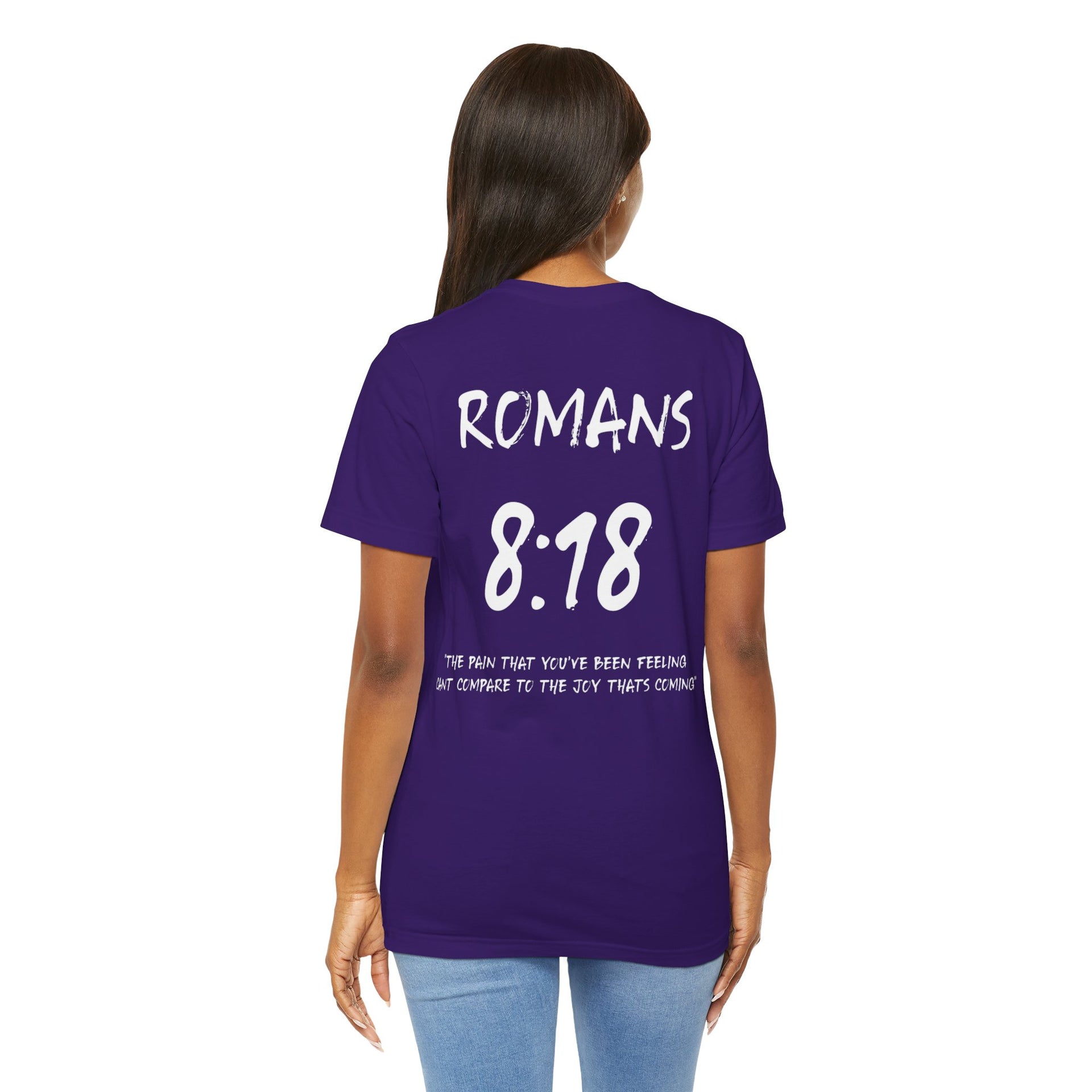 White Letters-Romans 8:18 "The Pain you've been feeling" Inspirational Bible Verse Unisex T-Shirt