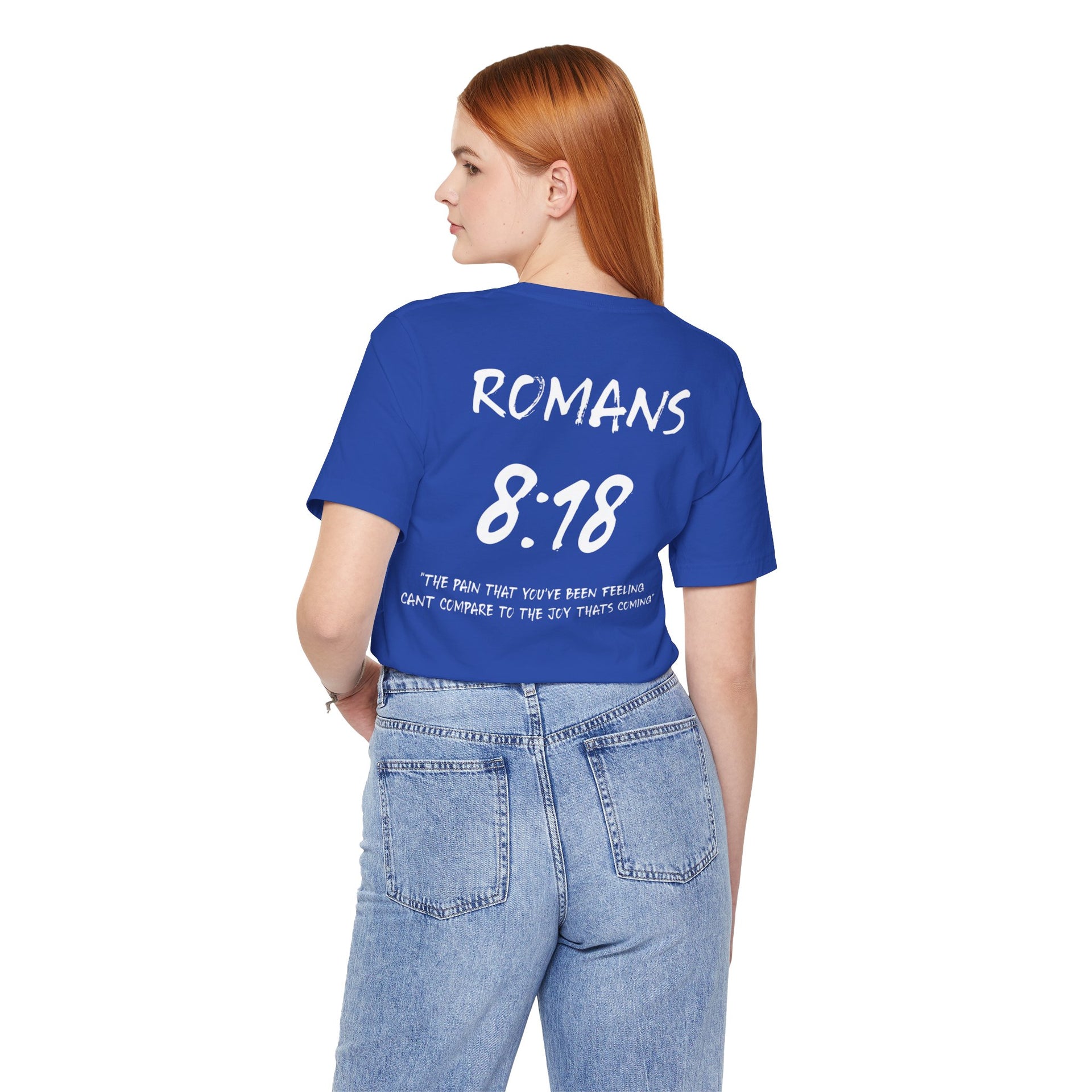 White Letters-Romans 8:18 "The Pain you've been feeling" Inspirational Bible Verse Unisex T-Shirt
